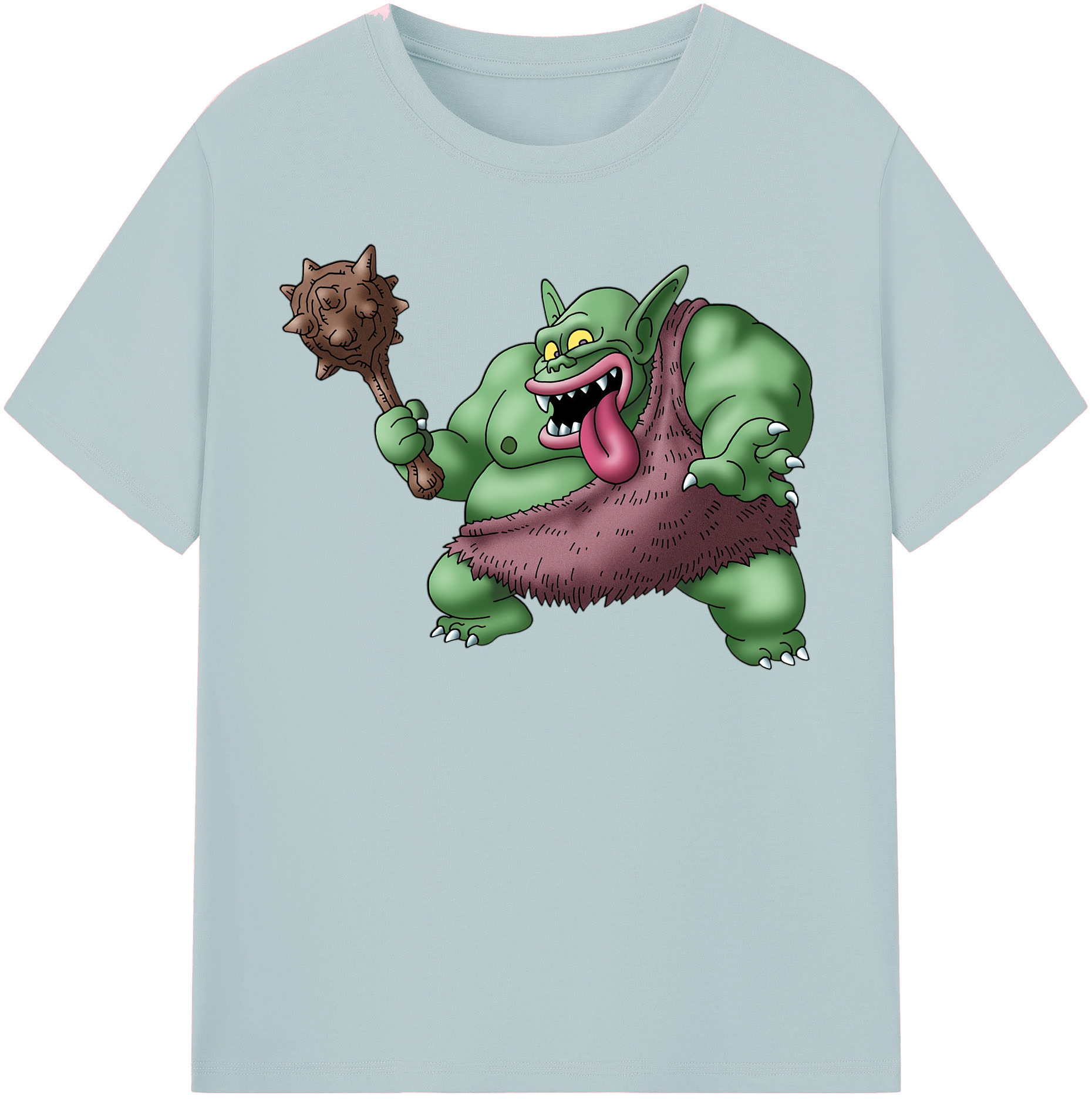 （画像用） ドラゴンクエスト Doragon Kuesuto Dragon Quest 綿100％半袖Tシャツ（フロントプリント）